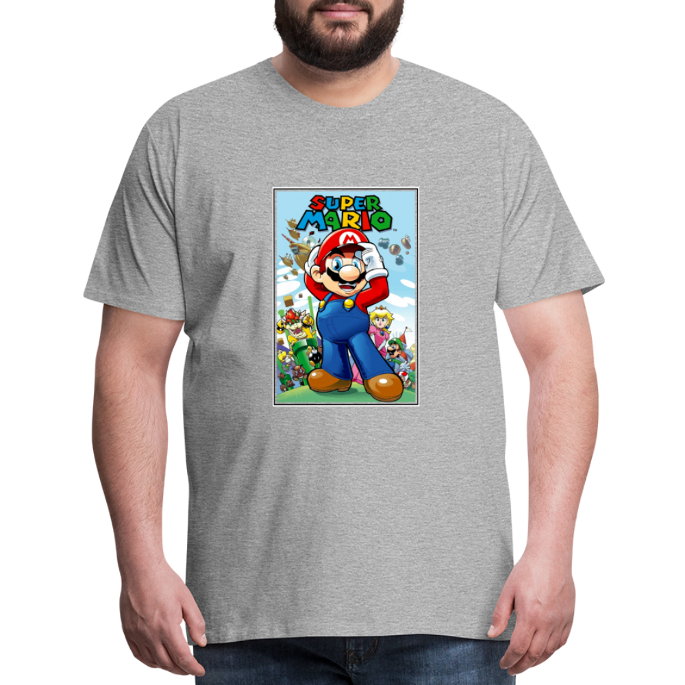 SUPER mario 6 Men's Premium T-Shirt - heather gray