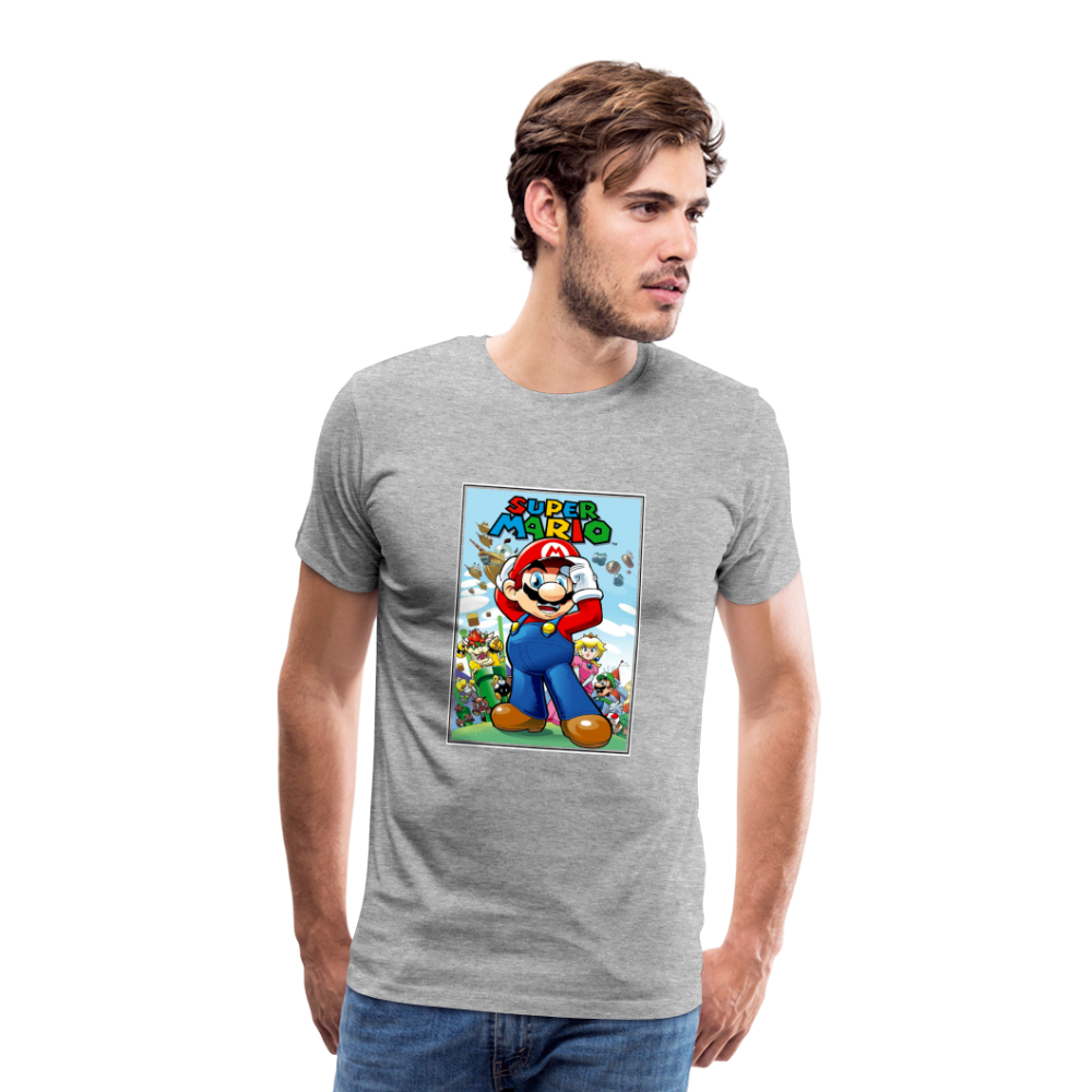 SUPER mario 6 Men's Premium T-Shirt - heather gray