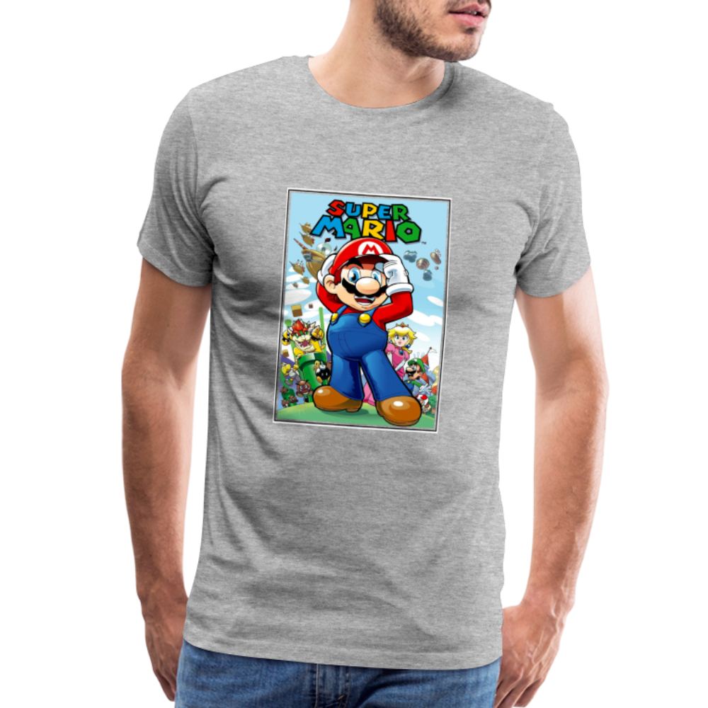SUPER mario 6 Men's Premium T-Shirt - heather gray