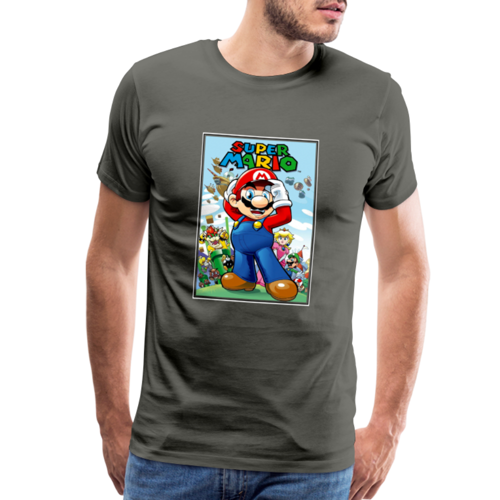 SUPER mario 6 Men's Premium T-Shirt - asphalt gray