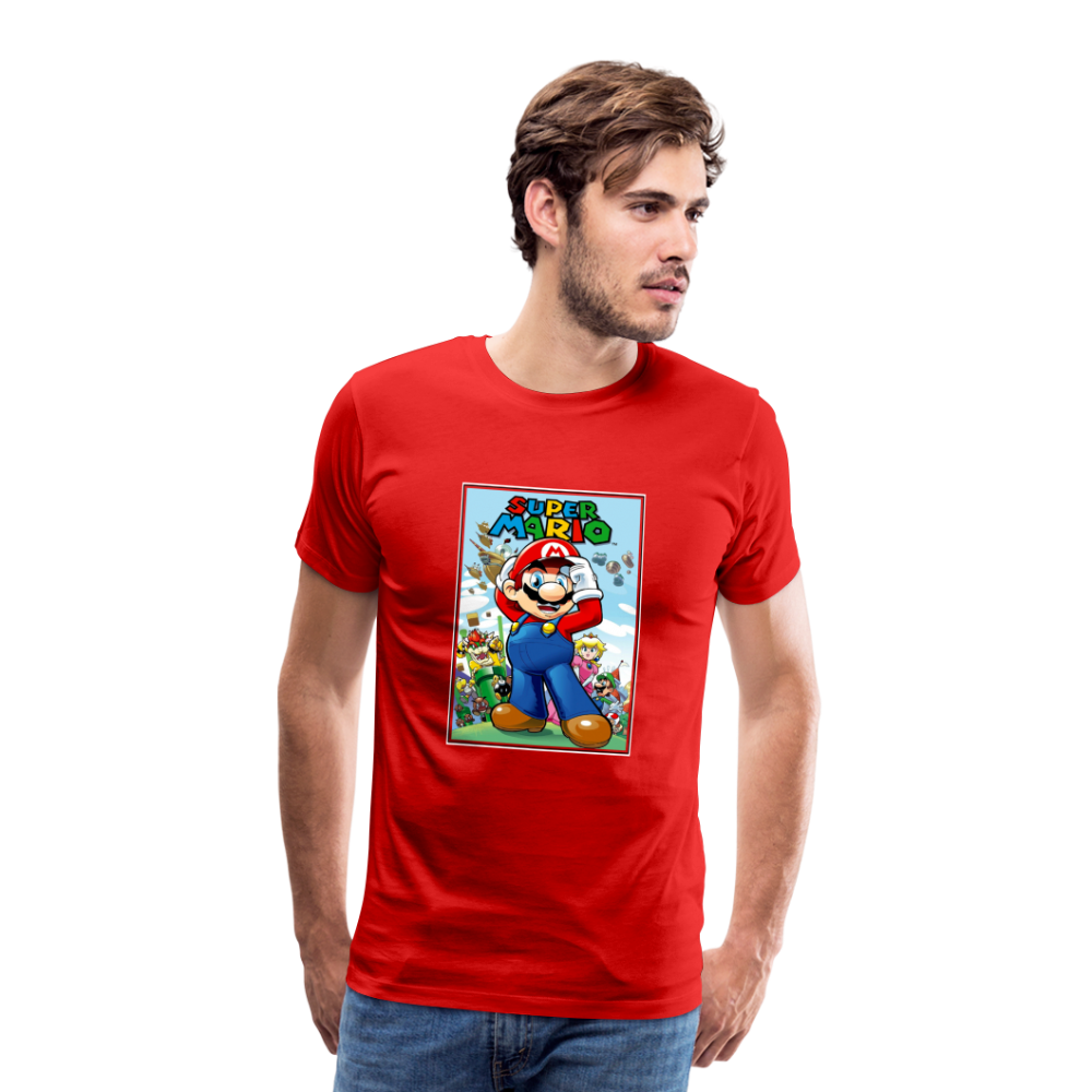 SUPER mario 6 Men's Premium T-Shirt - red