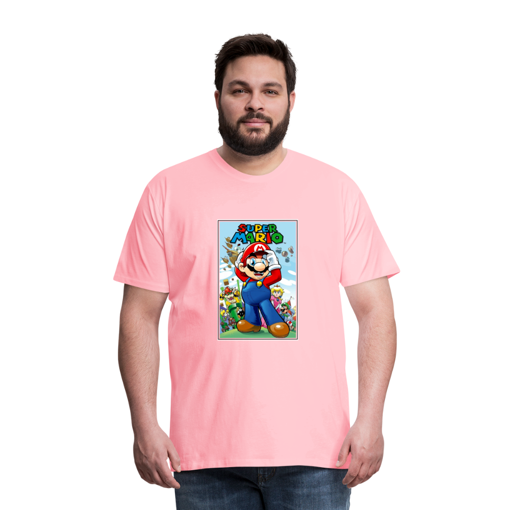 SUPER mario 6 Men's Premium T-Shirt - pink