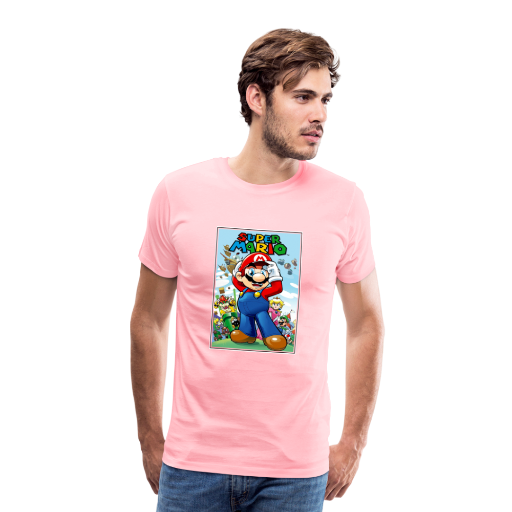 SUPER mario 6 Men's Premium T-Shirt - pink