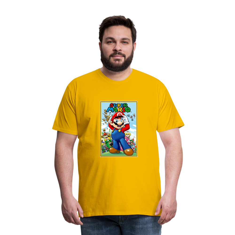 SUPER mario 6 Men's Premium T-Shirt - sun yellow