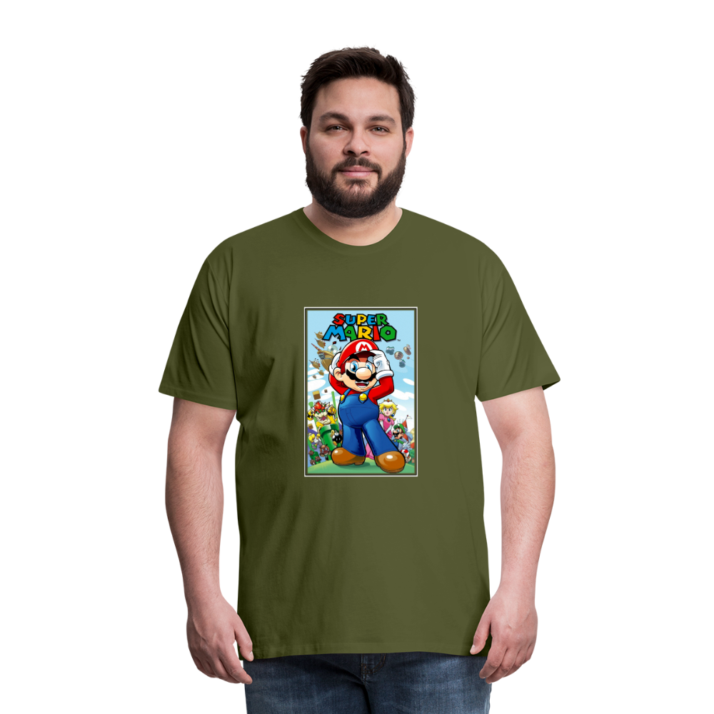 SUPER mario 6 Men's Premium T-Shirt - olive green