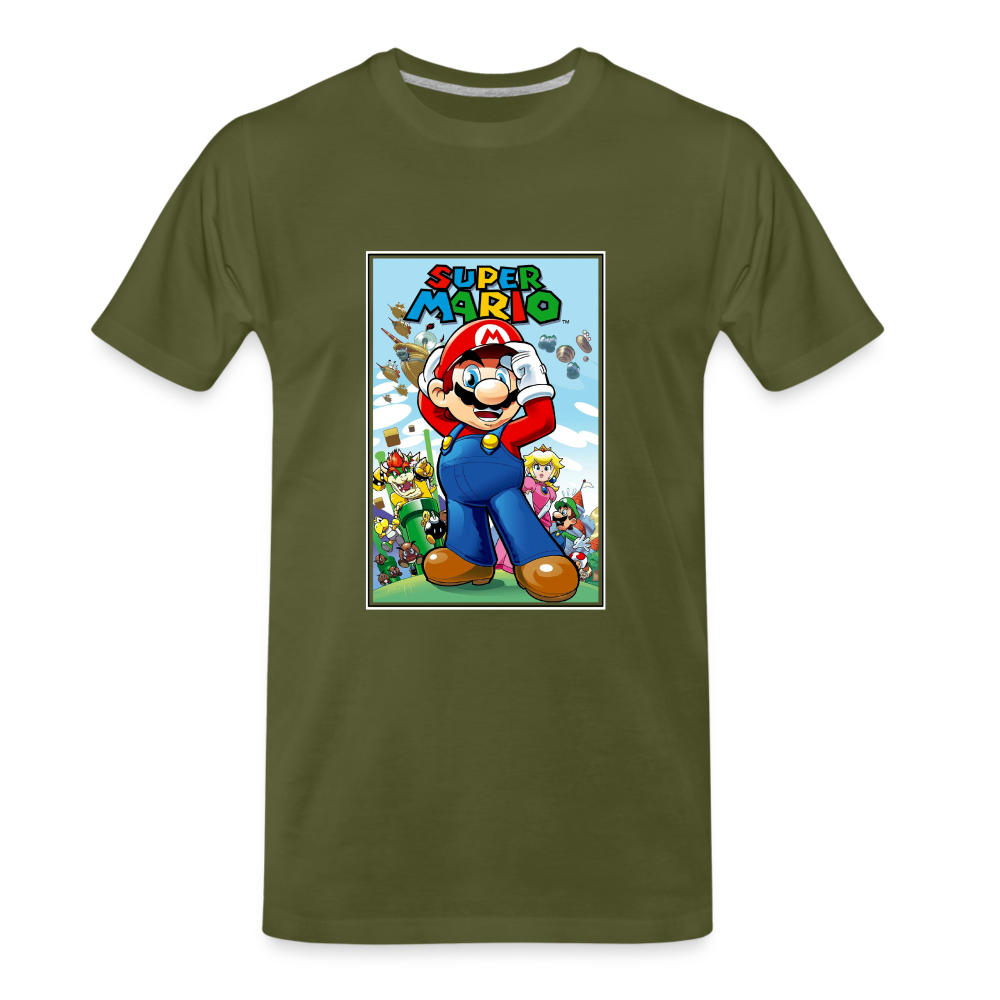 SUPER mario 6 Men's Premium T-Shirt - olive green