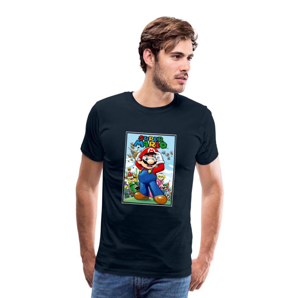 SUPER mario 6 Men's Premium T-Shirt - deep navy