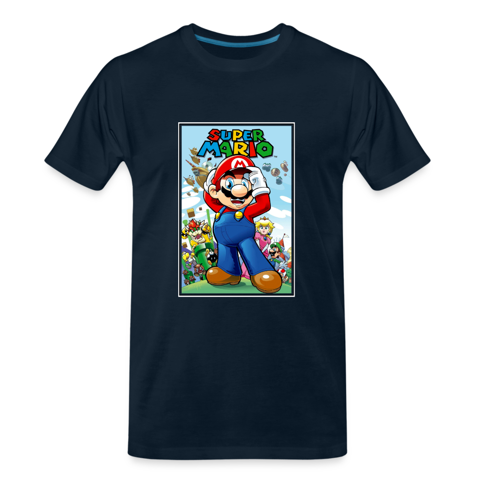 SUPER mario 6 Men's Premium T-Shirt - deep navy