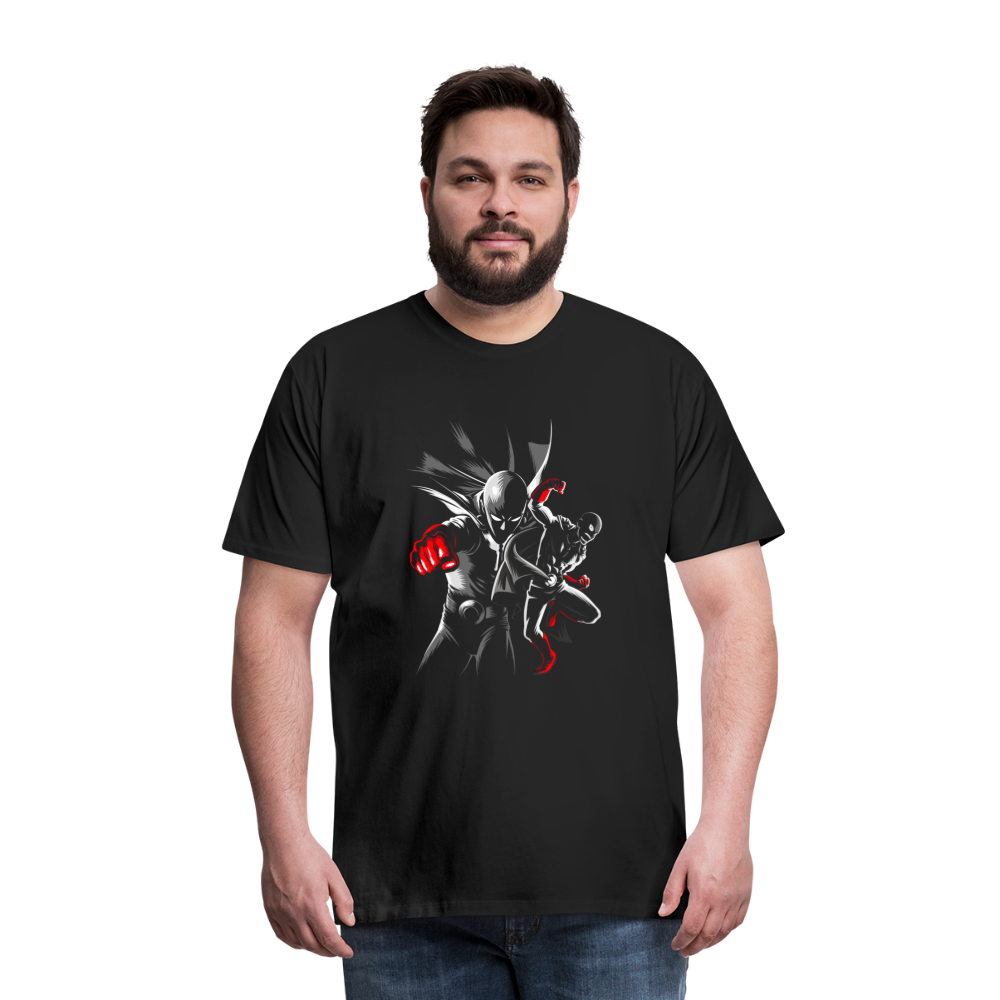 Saitama One Punch Man 1 Men's Premium T-Shirt - black