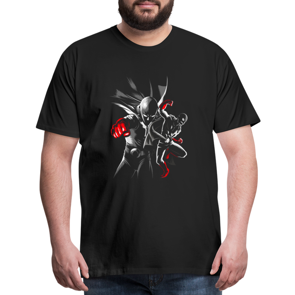 Saitama One Punch Man 1 Men's Premium T-Shirt - black
