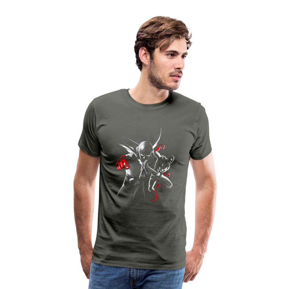 Saitama One Punch Man 1 Men's Premium T-Shirt - asphalt gray