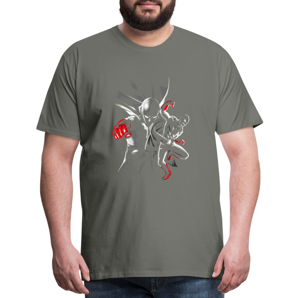 Saitama One Punch Man 1 Men's Premium T-Shirt - asphalt gray