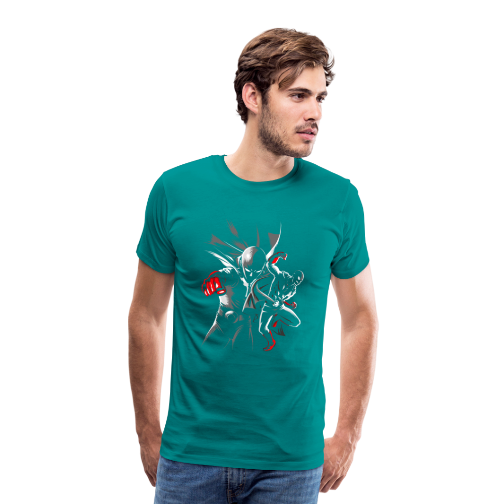 Saitama One Punch Man 1 Men's Premium T-Shirt - teal