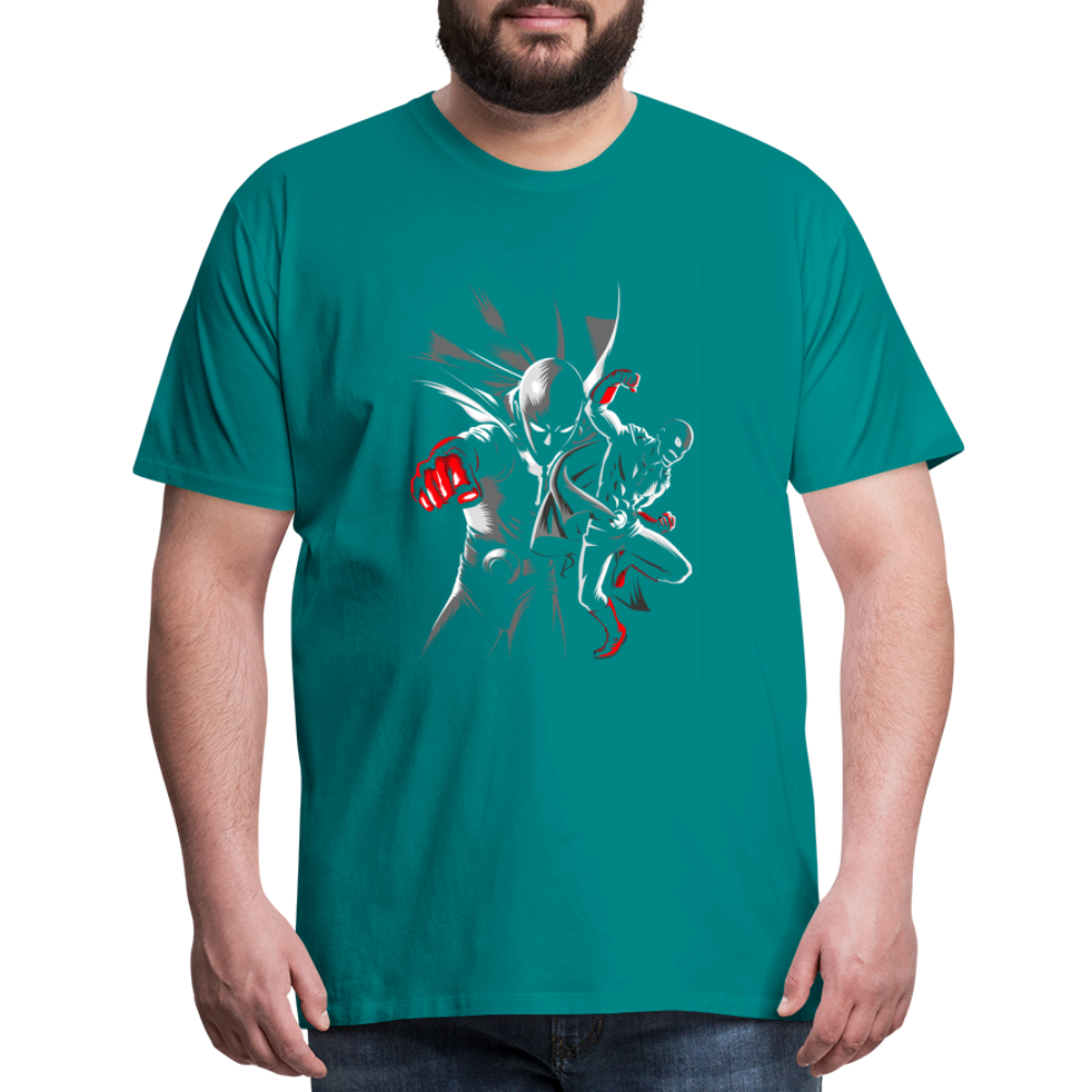 Saitama One Punch Man 1 Men's Premium T-Shirt - teal