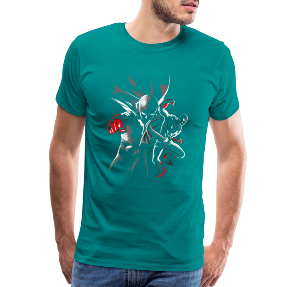 Saitama One Punch Man 1 Men's Premium T-Shirt - teal