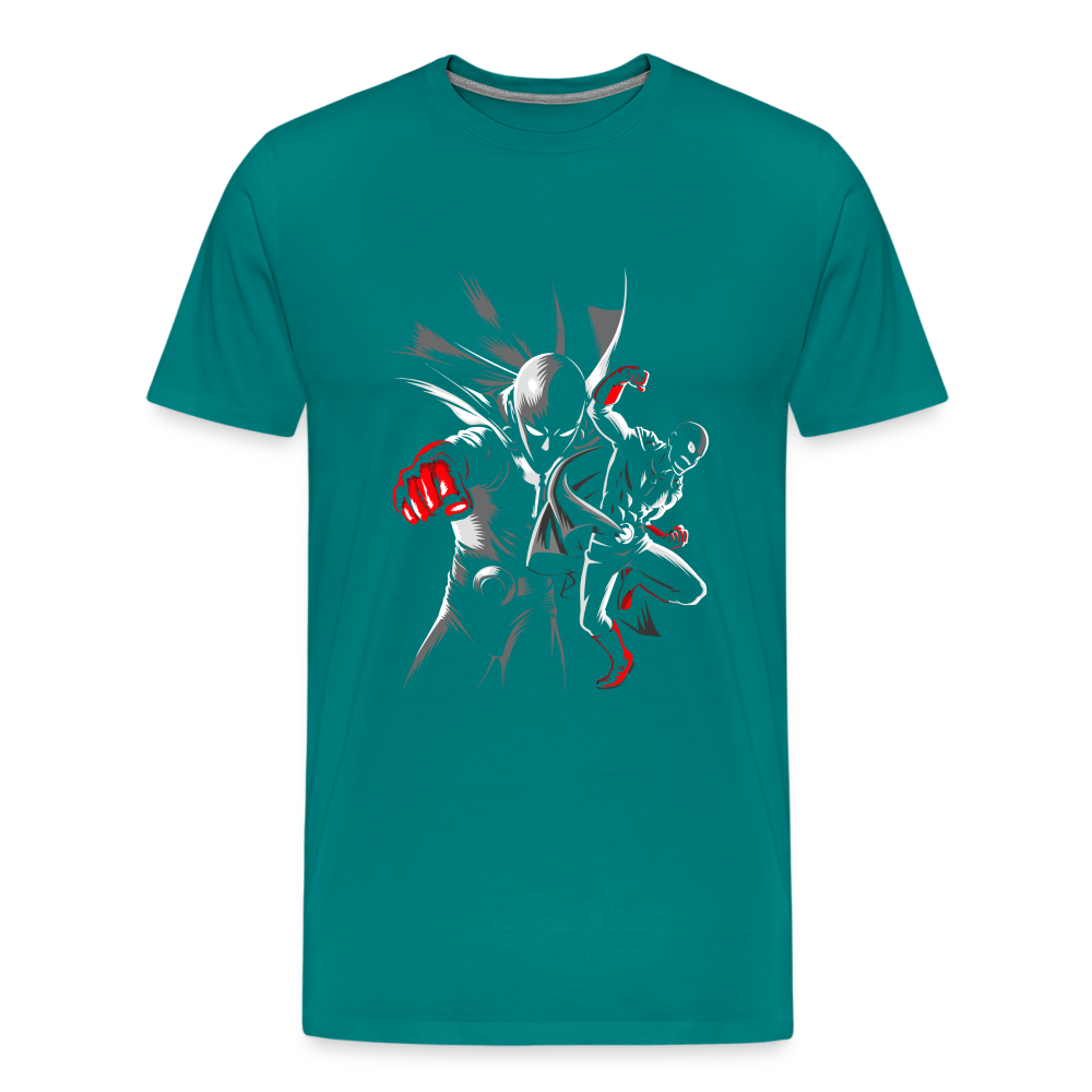 Saitama One Punch Man 1 Men's Premium T-Shirt - teal