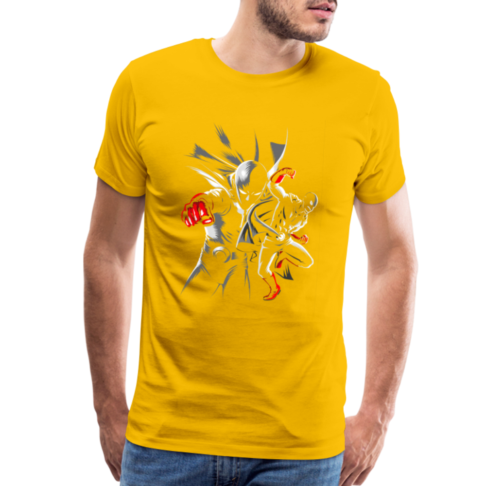 Saitama One Punch Man 1 Men's Premium T-Shirt - sun yellow