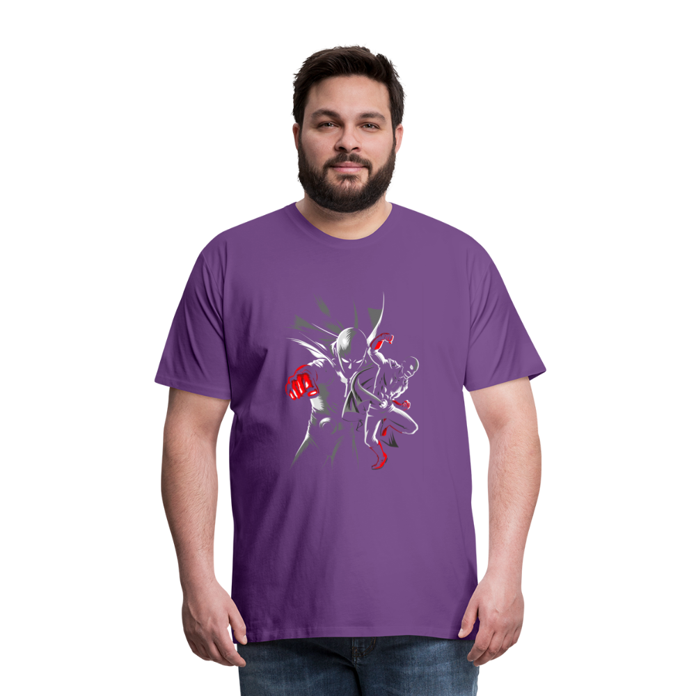 Saitama One Punch Man 1 Men's Premium T-Shirt - purple