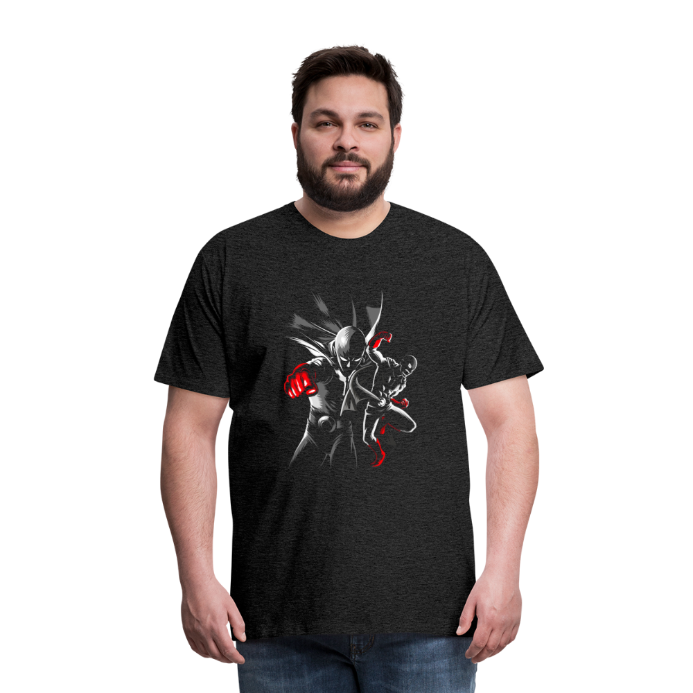Saitama One Punch Man 1 Men's Premium T-Shirt - charcoal grey