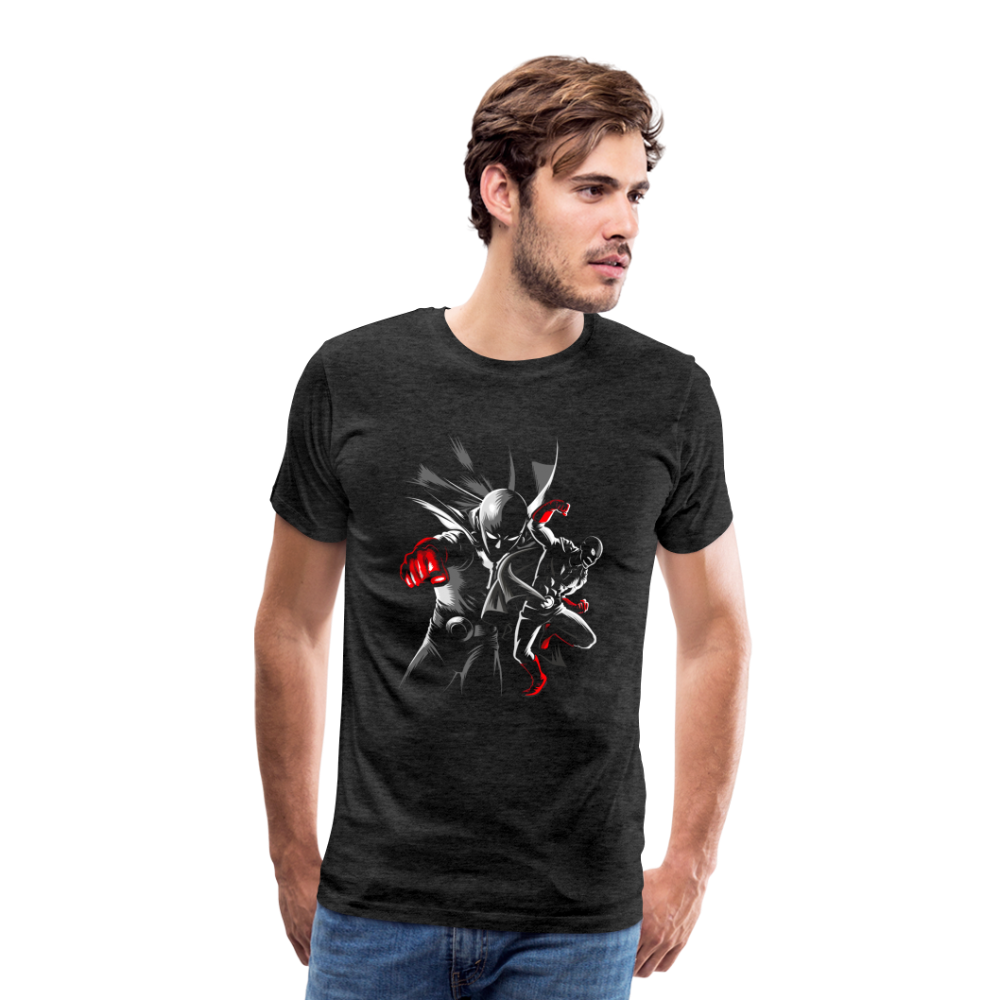 Saitama One Punch Man 1 Men's Premium T-Shirt - charcoal grey