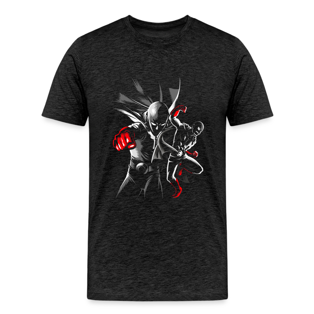 Saitama One Punch Man 1 Men's Premium T-Shirt - charcoal grey