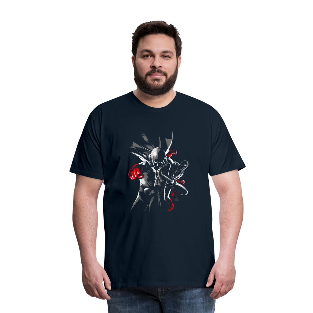 Saitama One Punch Man 1 Men's Premium T-Shirt - deep navy