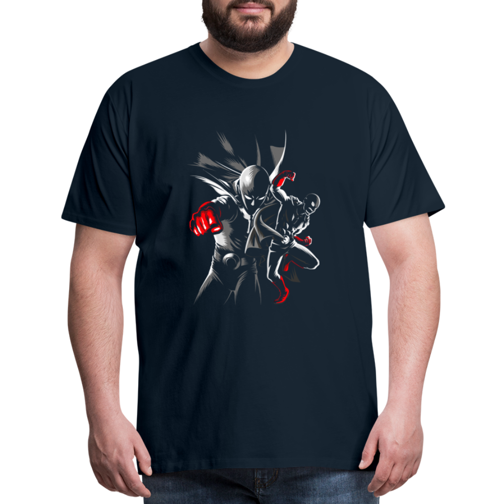Saitama One Punch Man 1 Men's Premium T-Shirt - deep navy