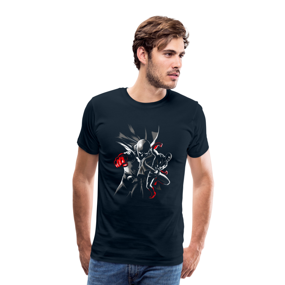 Saitama One Punch Man 1 Men's Premium T-Shirt - deep navy