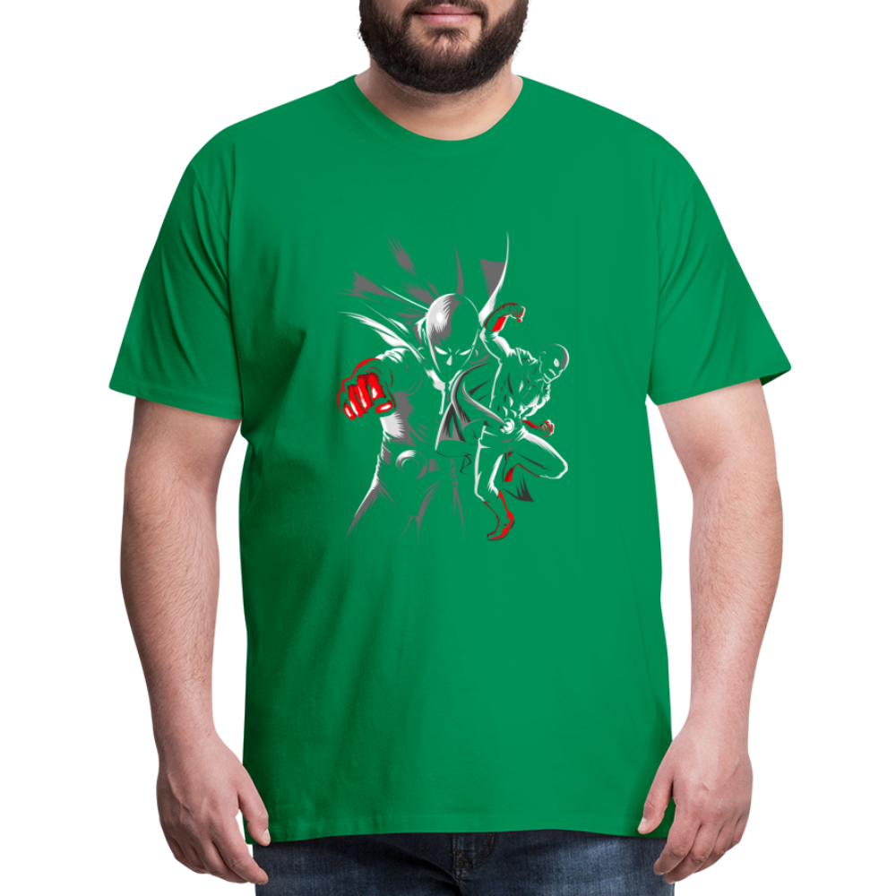 Saitama One Punch Man 1 Men's Premium T-Shirt - kelly green