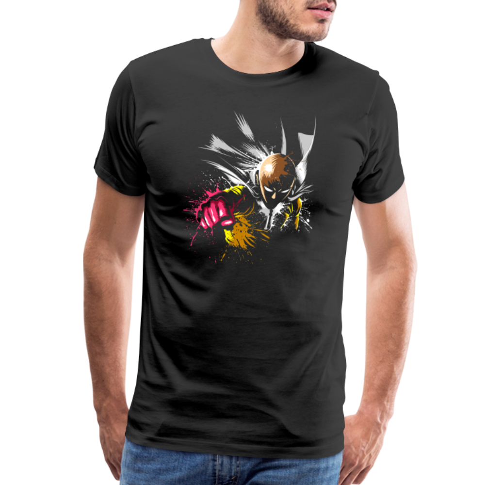 Saitama One Punch Man 2 Men's Premium T-Shirt - black