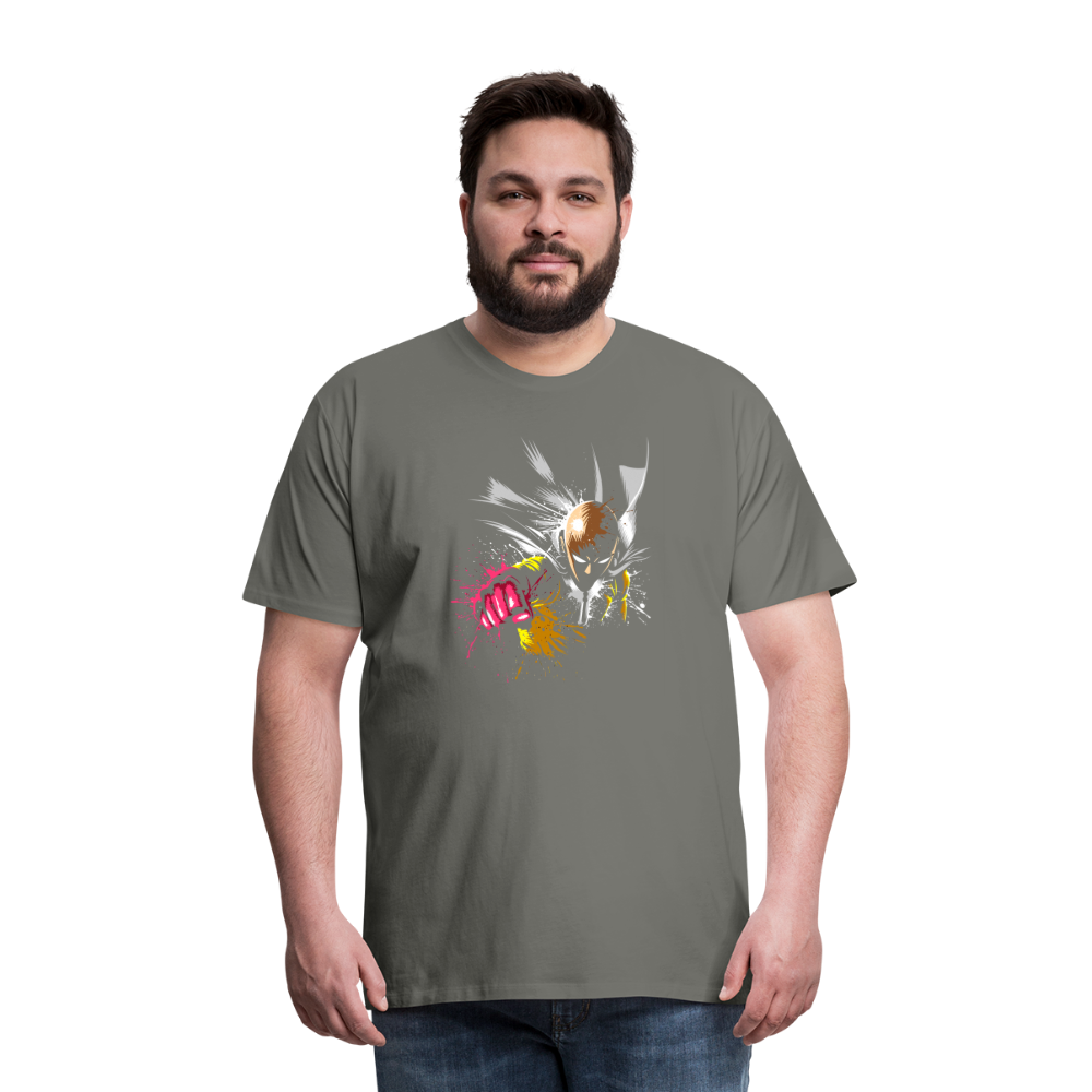Saitama One Punch Man 2 Men's Premium T-Shirt - asphalt gray