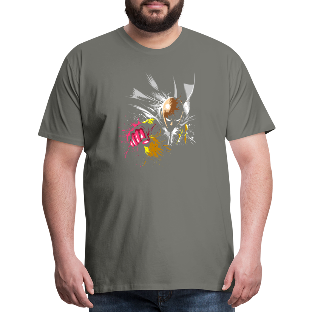 Saitama One Punch Man 2 Men's Premium T-Shirt - asphalt gray