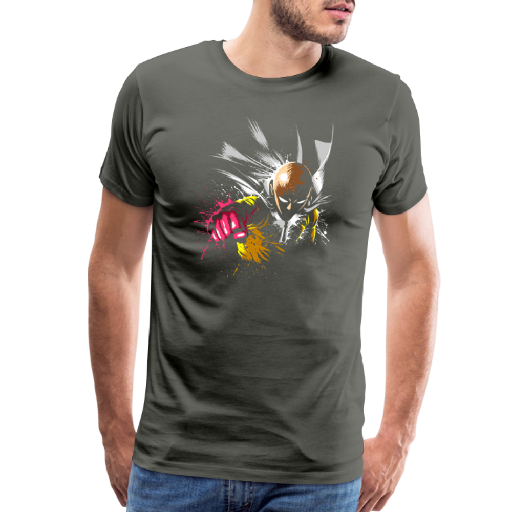 Saitama One Punch Man 2 Men's Premium T-Shirt - asphalt gray