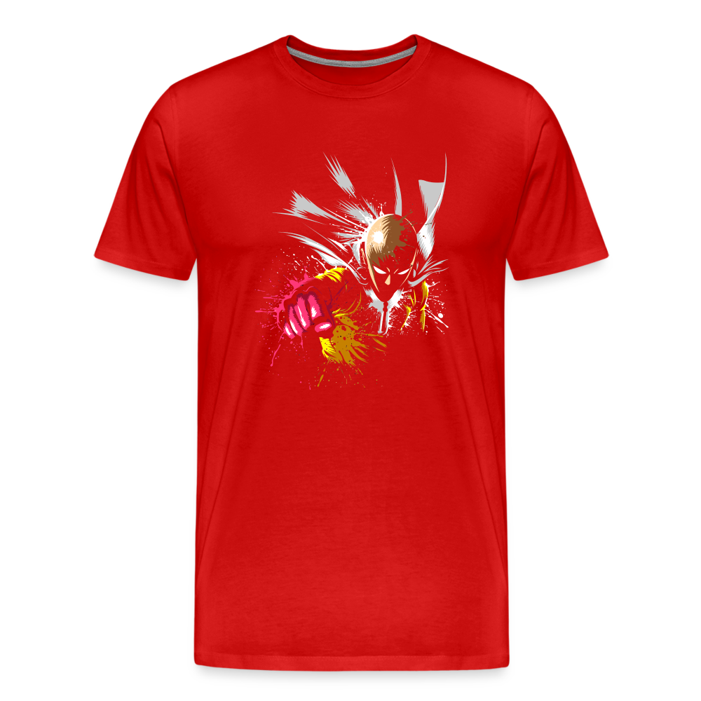 Saitama One Punch Man 2 Men's Premium T-Shirt - red