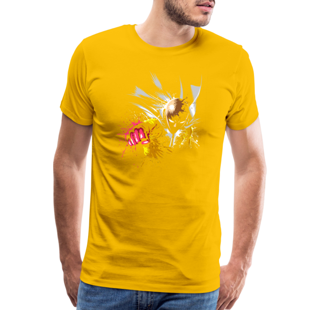 Saitama One Punch Man 2 Men's Premium T-Shirt - sun yellow