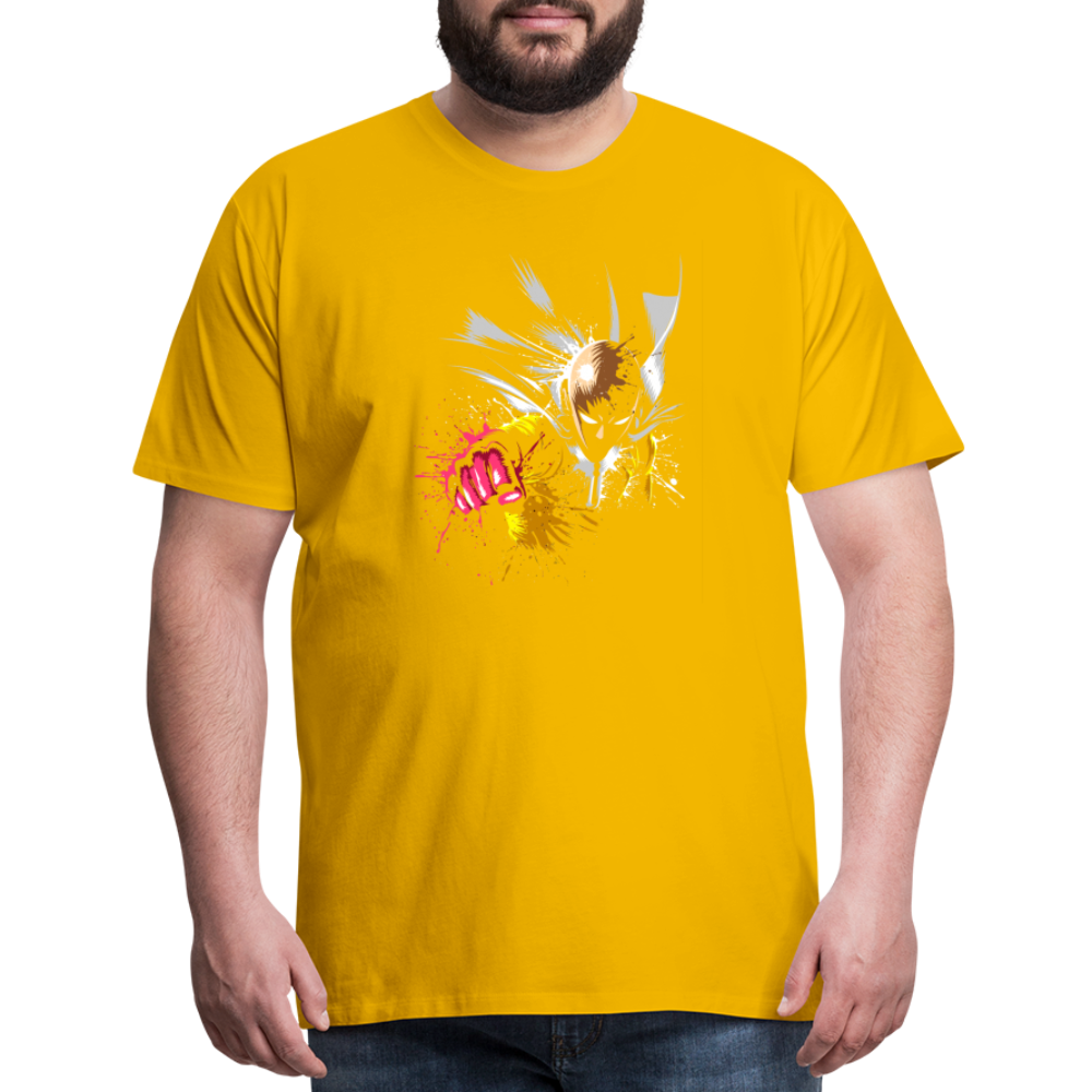 Saitama One Punch Man 2 Men's Premium T-Shirt - sun yellow
