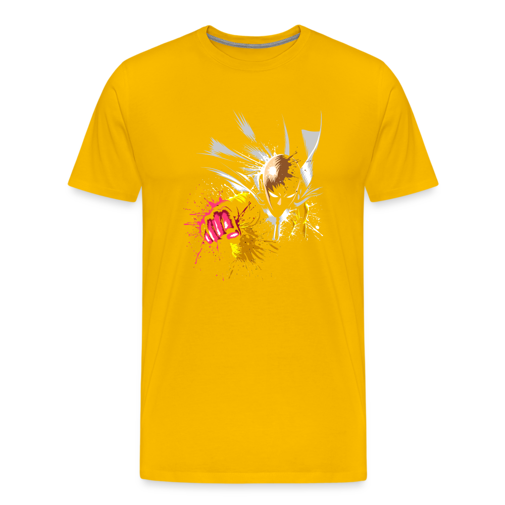 Saitama One Punch Man 2 Men's Premium T-Shirt - sun yellow