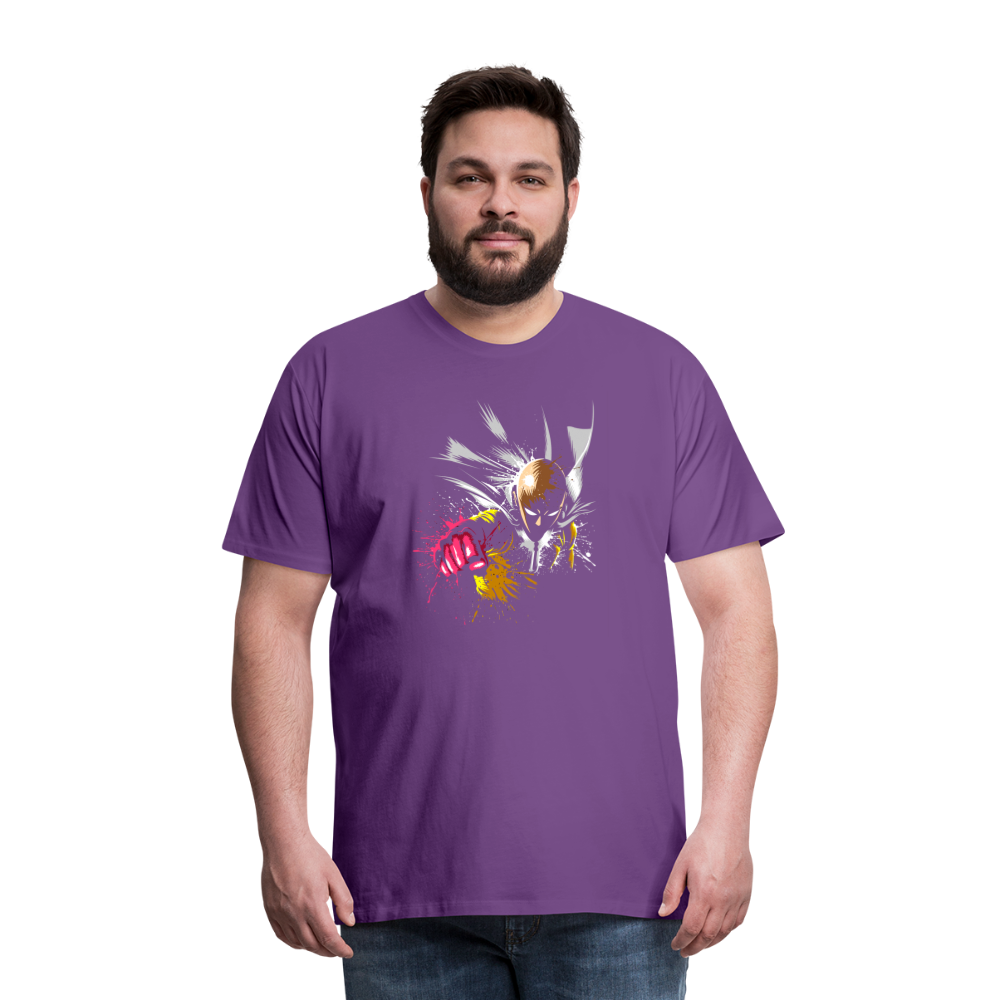 Saitama One Punch Man 2 Men's Premium T-Shirt - purple