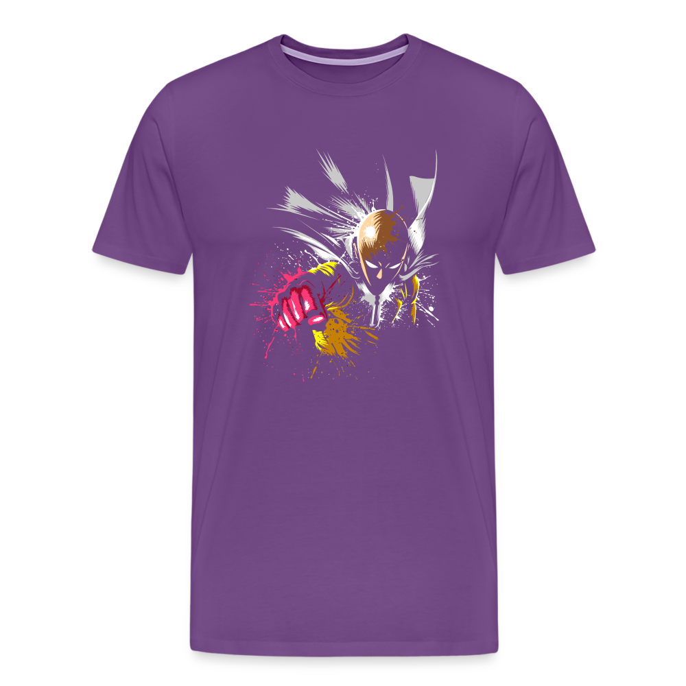 Saitama One Punch Man 2 Men's Premium T-Shirt - purple