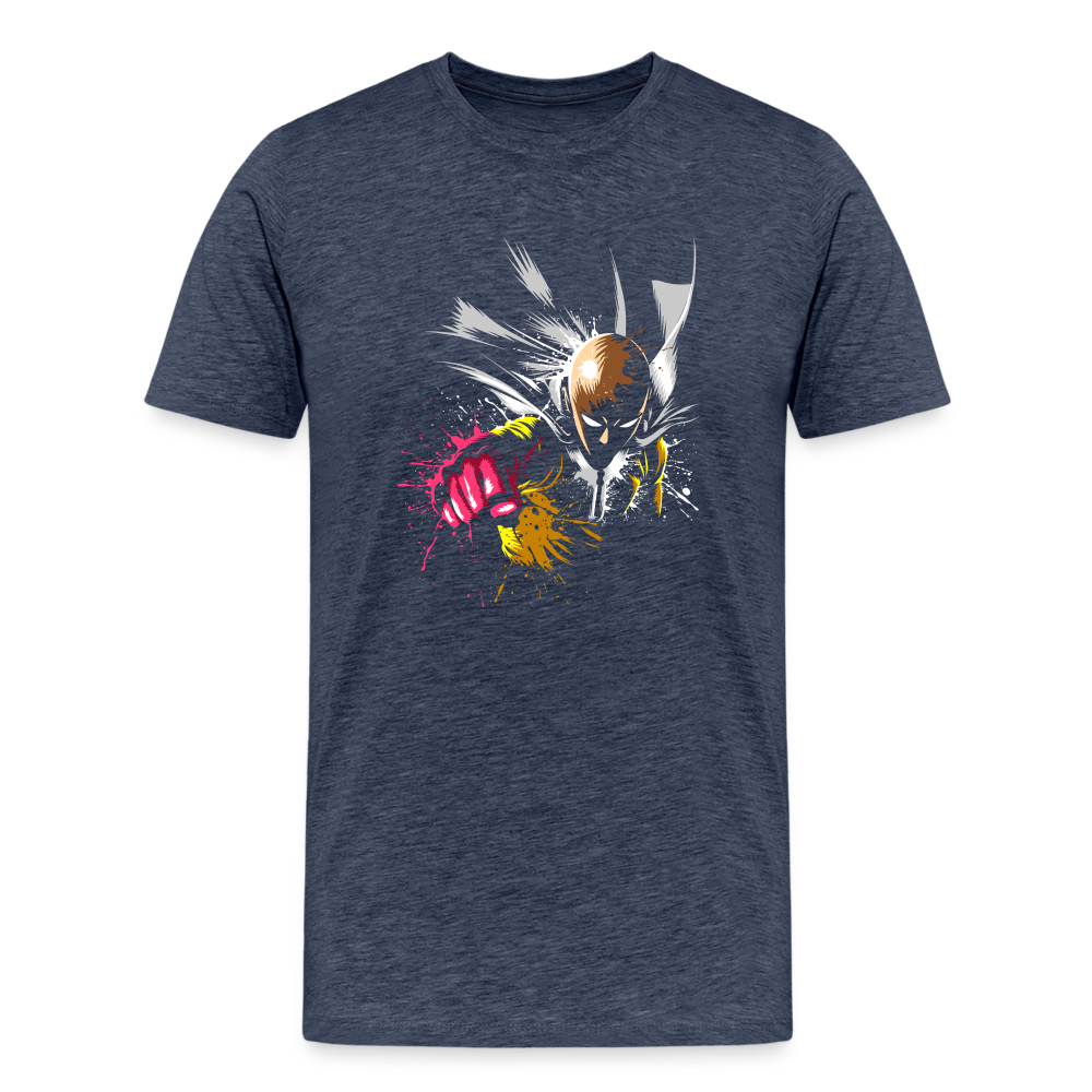 Saitama One Punch Man 2 Men's Premium T-Shirt - heather blue