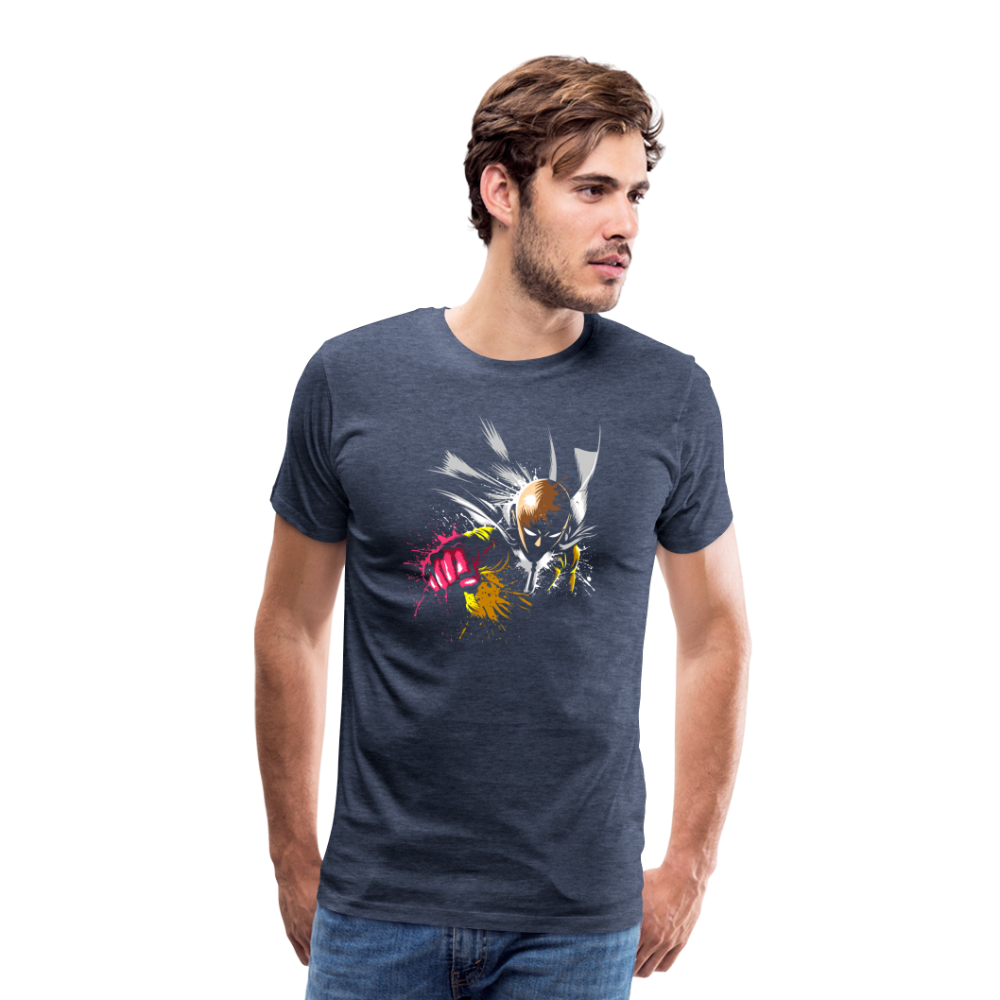 Saitama One Punch Man 2 Men's Premium T-Shirt - heather blue