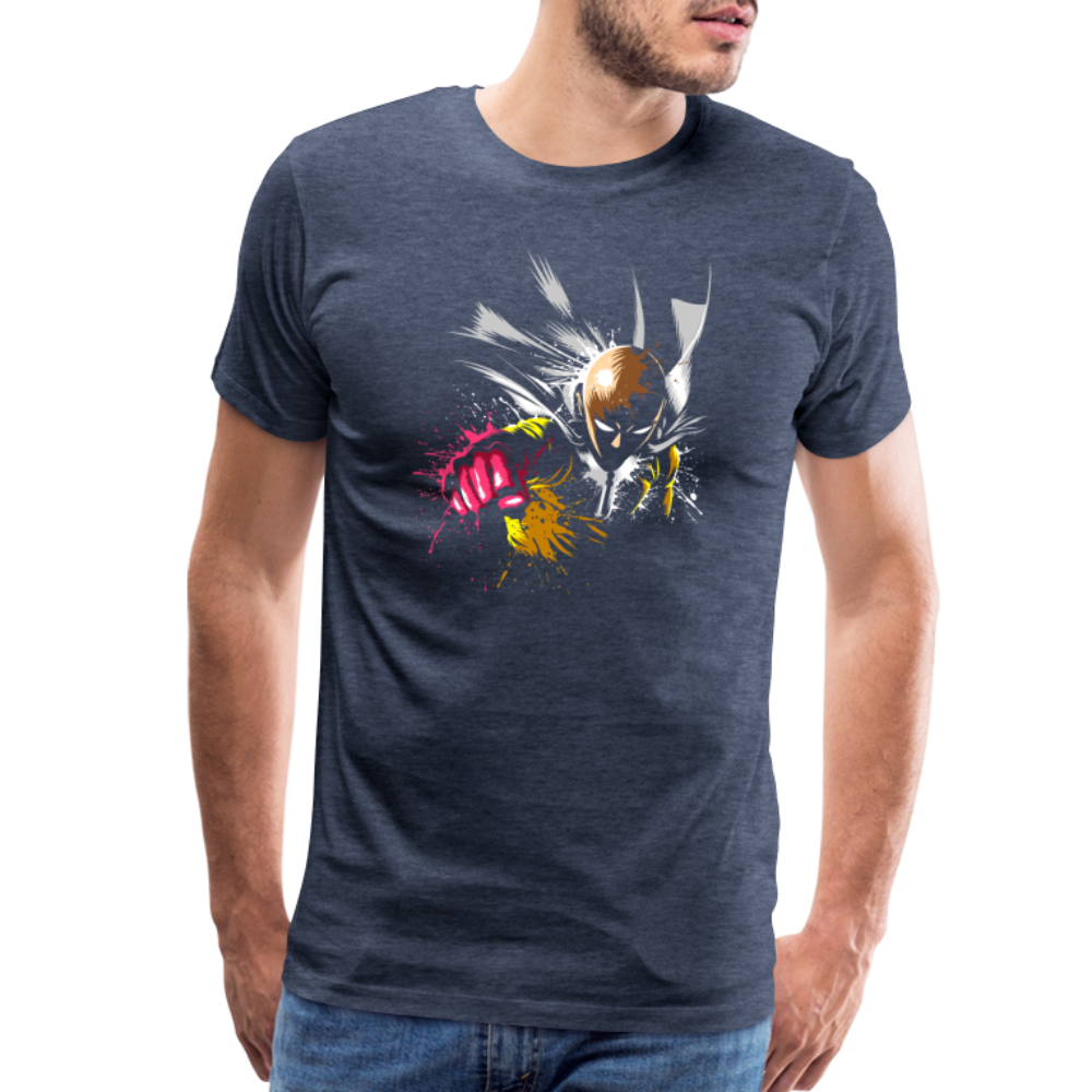 Saitama One Punch Man 2 Men's Premium T-Shirt - heather blue