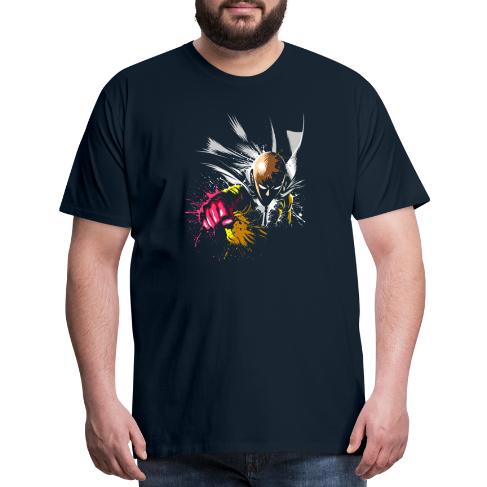 Saitama One Punch Man 2 Men's Premium T-Shirt - deep navy