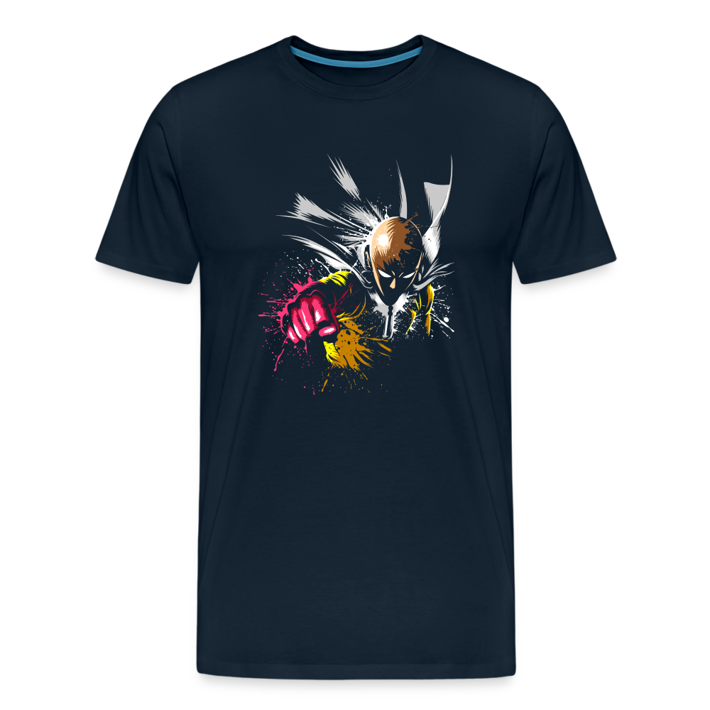 Saitama One Punch Man 2 Men's Premium T-Shirt - deep navy