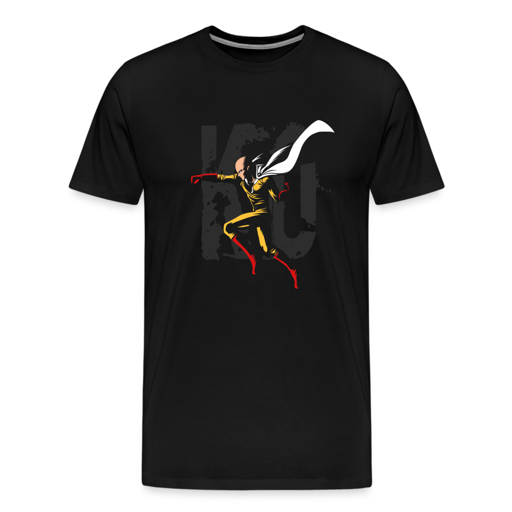 Saitama One Punch Man 3 Men's Premium T-Shirt - black