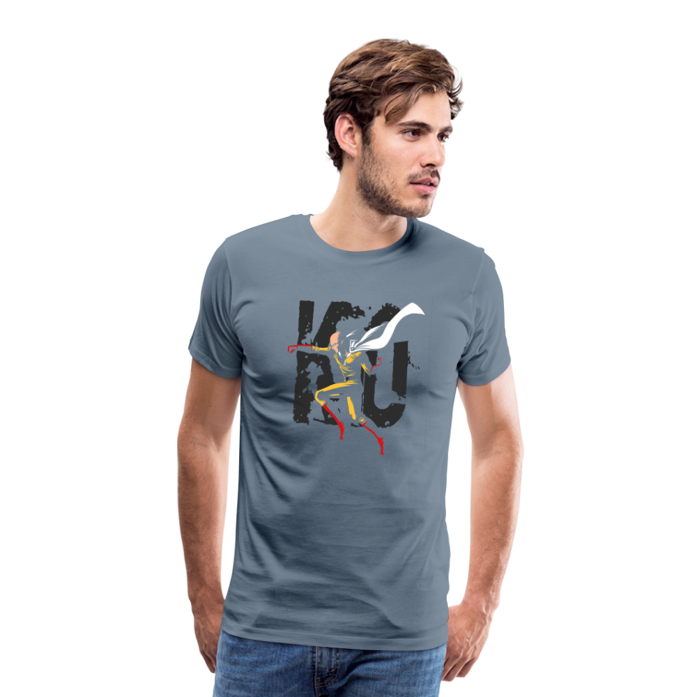 Saitama One Punch Man 3 Men's Premium T-Shirt - steel blue