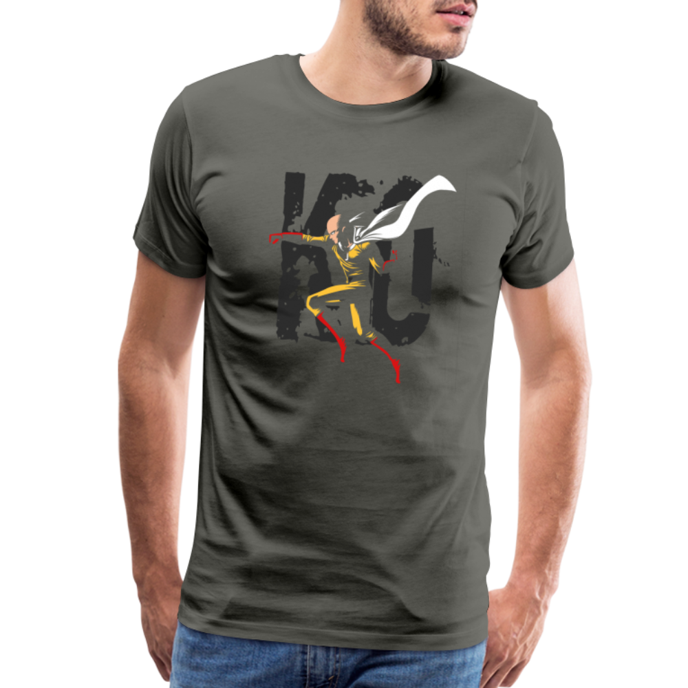 Saitama One Punch Man 3 Men's Premium T-Shirt - asphalt gray