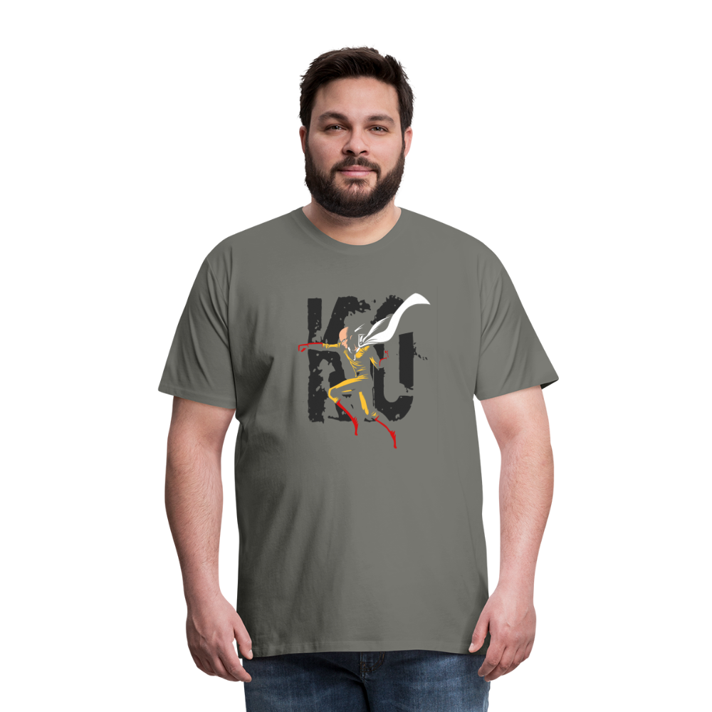 Saitama One Punch Man 3 Men's Premium T-Shirt - asphalt gray