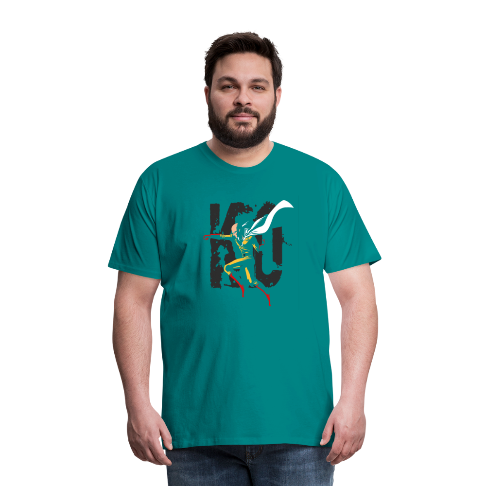 Saitama One Punch Man 3 Men's Premium T-Shirt - teal