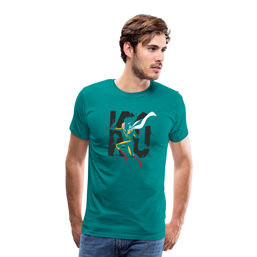 Saitama One Punch Man 3 Men's Premium T-Shirt - teal